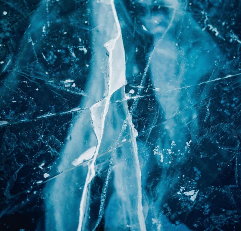 a photograph of ice up close