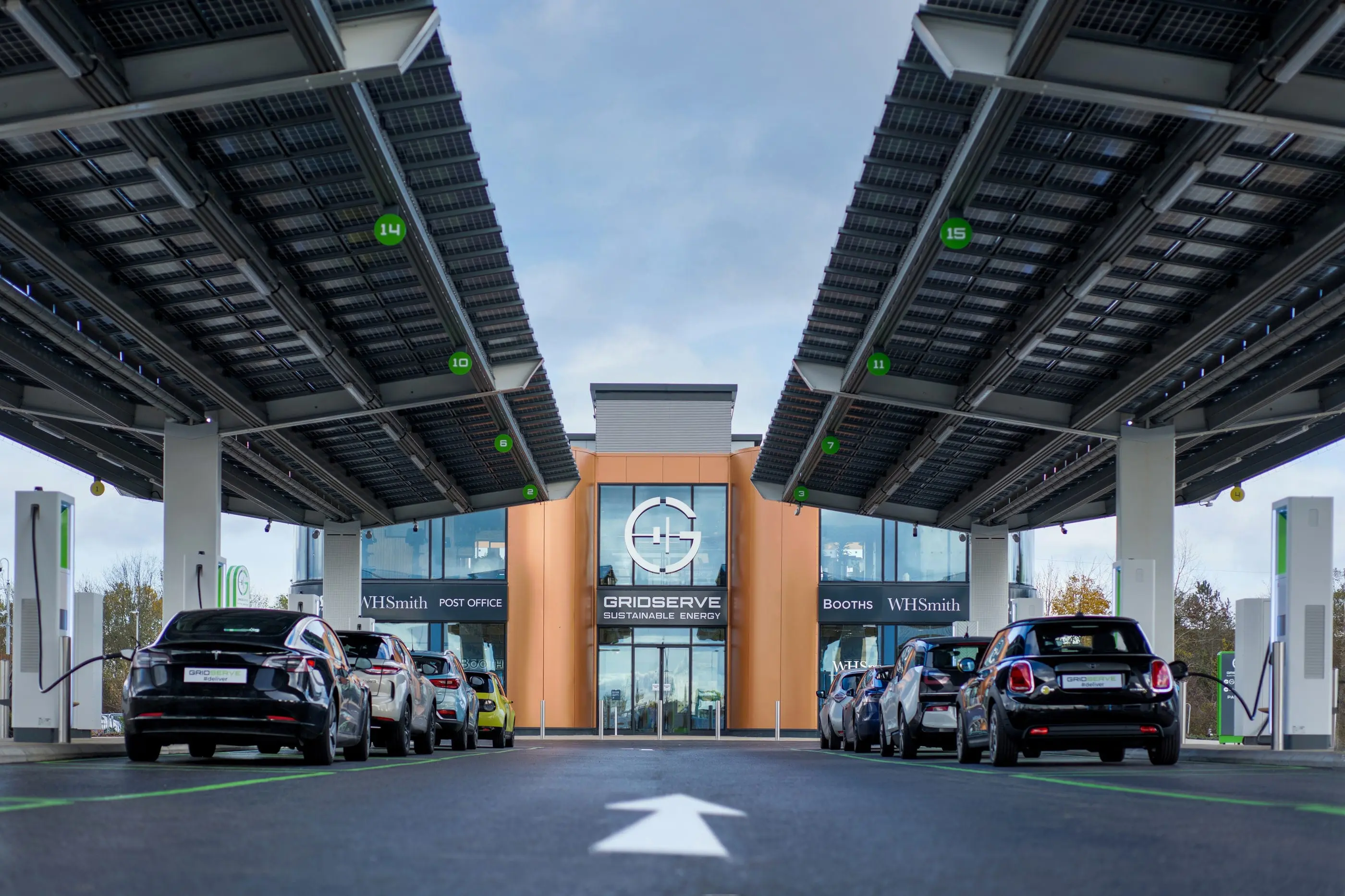 GRIDSERVE electric vehicle forecourt opening