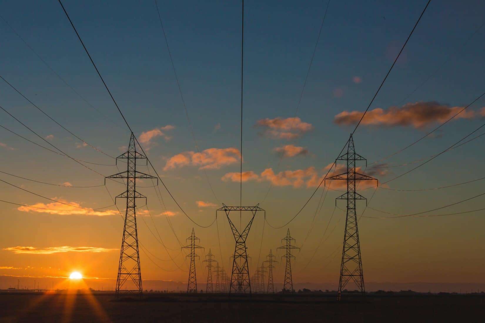 Overhead power lines