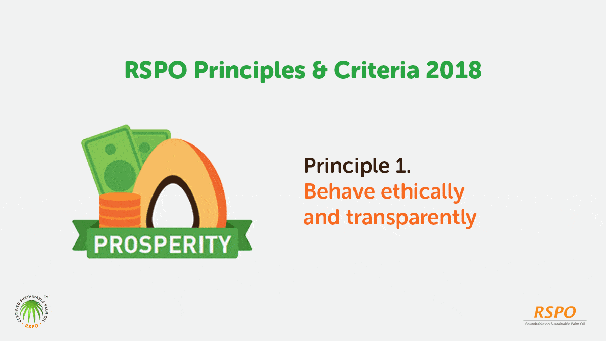 RSPO standard principles criteria 2018 palm oil